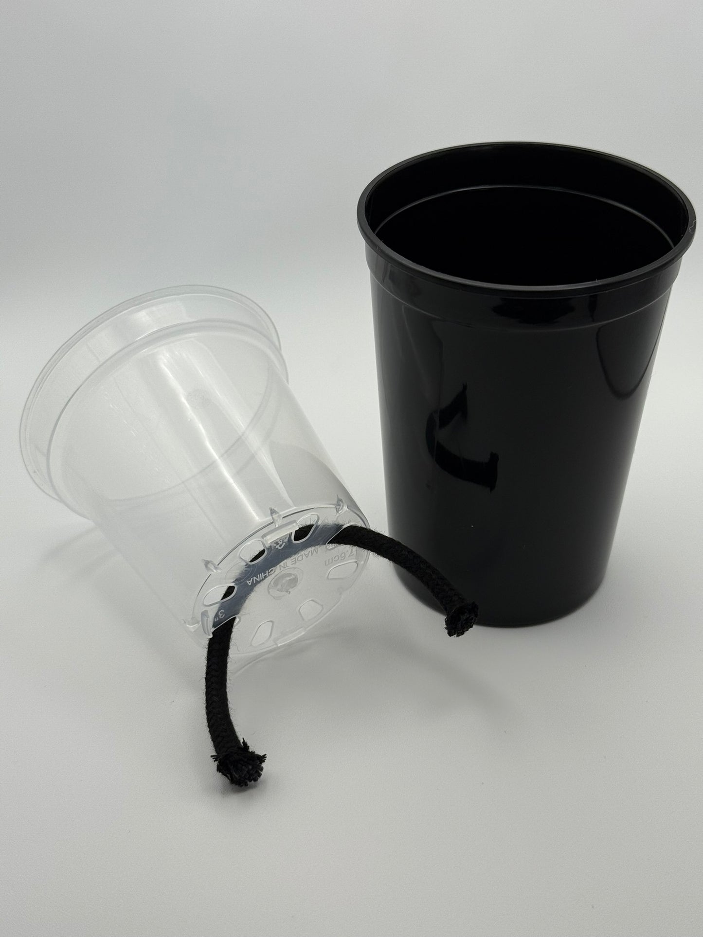 3" Self Watering Cup Black