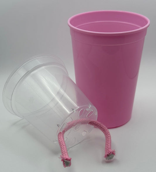 3" Self Watering Pot (Light Pink)