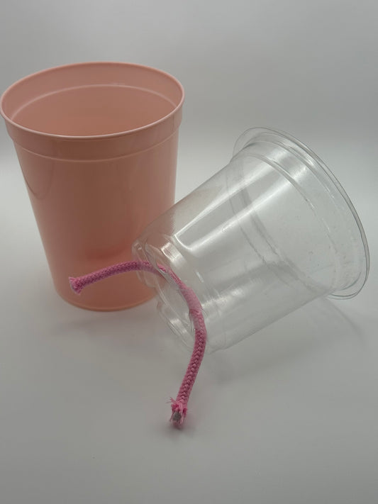 3.5" Self Watering Pot (Baby Pink)
